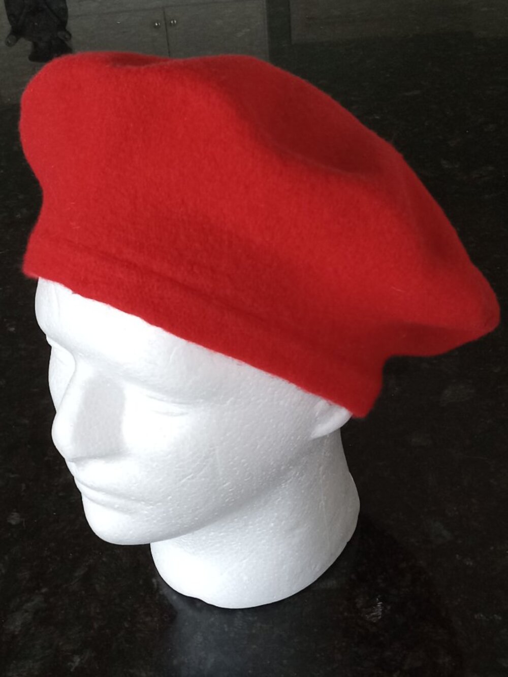 Czech Tomato Red Wool Unisex Beret